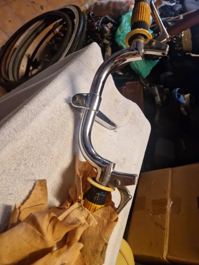 Manubrio Bici d'Epoca Cromato, marca VARESE