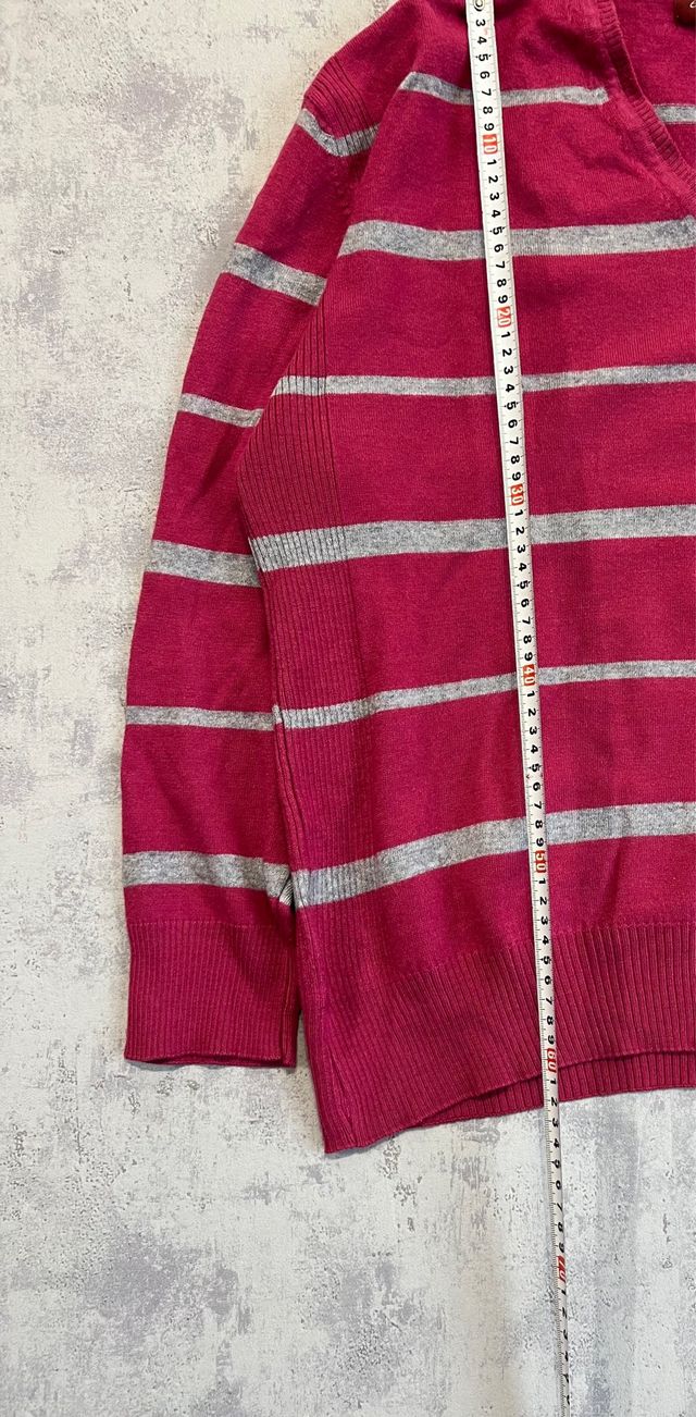 Jersey de rayas rosa y gris