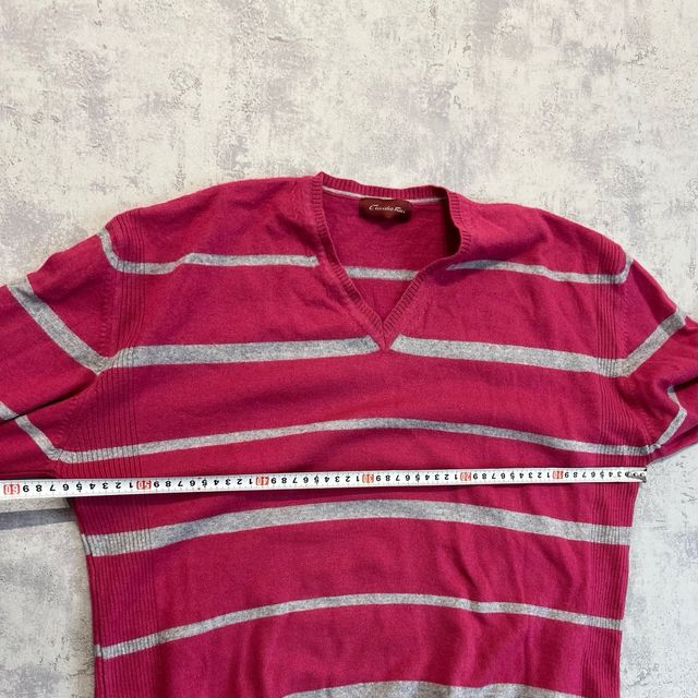 Jersey de rayas rosa y gris