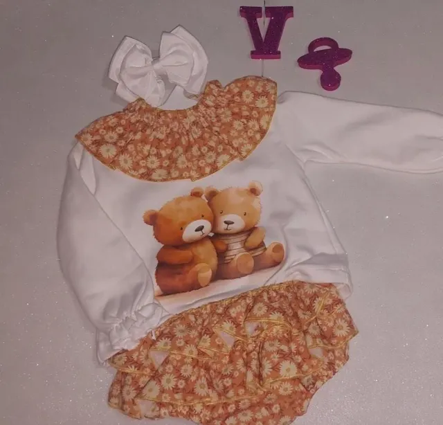 Conjunto Ropita Bebé Pato Gingham