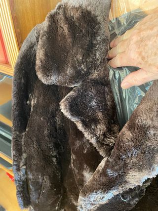 Vera pelliccia di castoro lunghezza cm.90