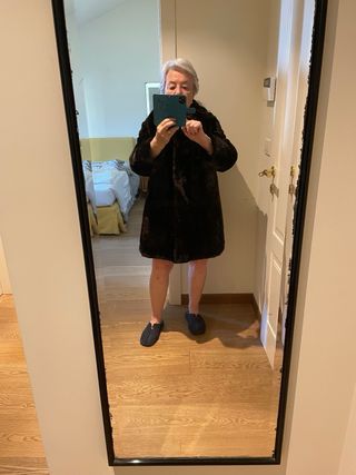 Vera pelliccia di castoro lunghezza cm.90