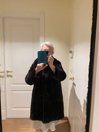 Vera pelliccia di castoro lunghezza cm.90