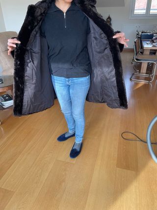 Vera pelliccia di castoro lunghezza cm.90