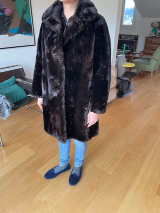 Vera pelliccia di castoro lunghezza cm.90