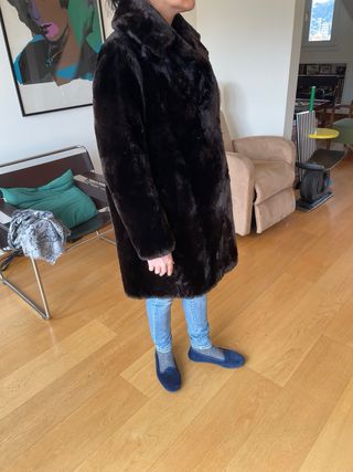 Vera pelliccia di castoro lunghezza cm.90