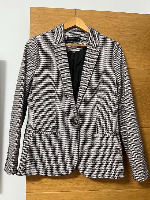 Blazer cuadros houndstooth