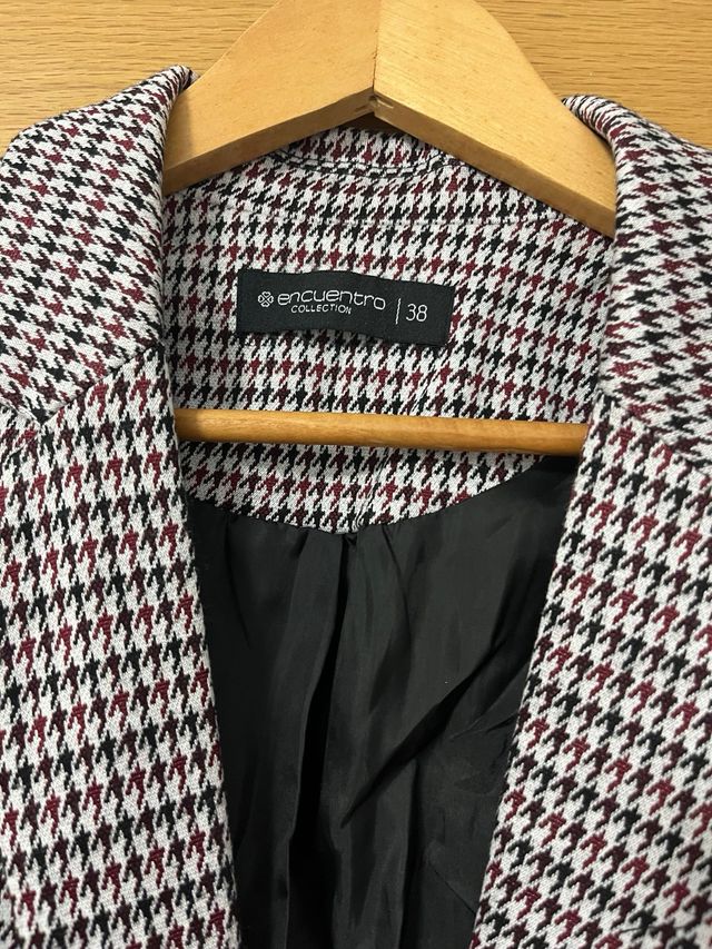 Blazer cuadros houndstooth
