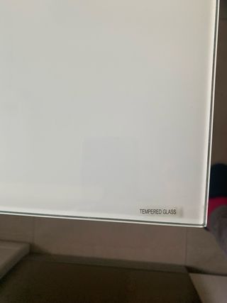 Mesa cristal extensible dos alas cocina/comedor