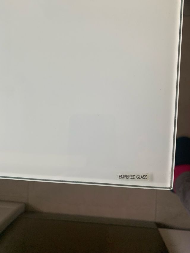 Mesa cristal extensible dos alas cocina/comedor