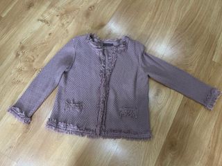 Chaqueta Cortefiel rosa con flecos