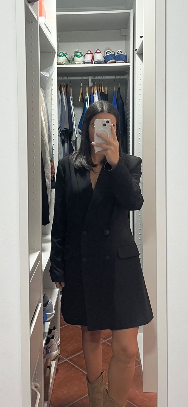 Blazer Vestido Negro Stradivarius a estrenar