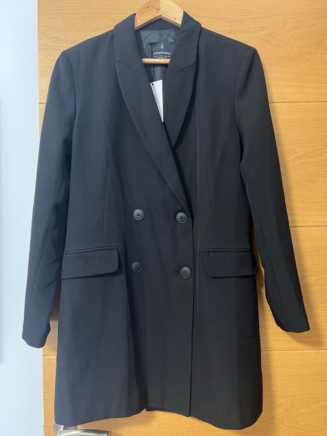 Blazer Vestido Negro Stradivarius a estrenar