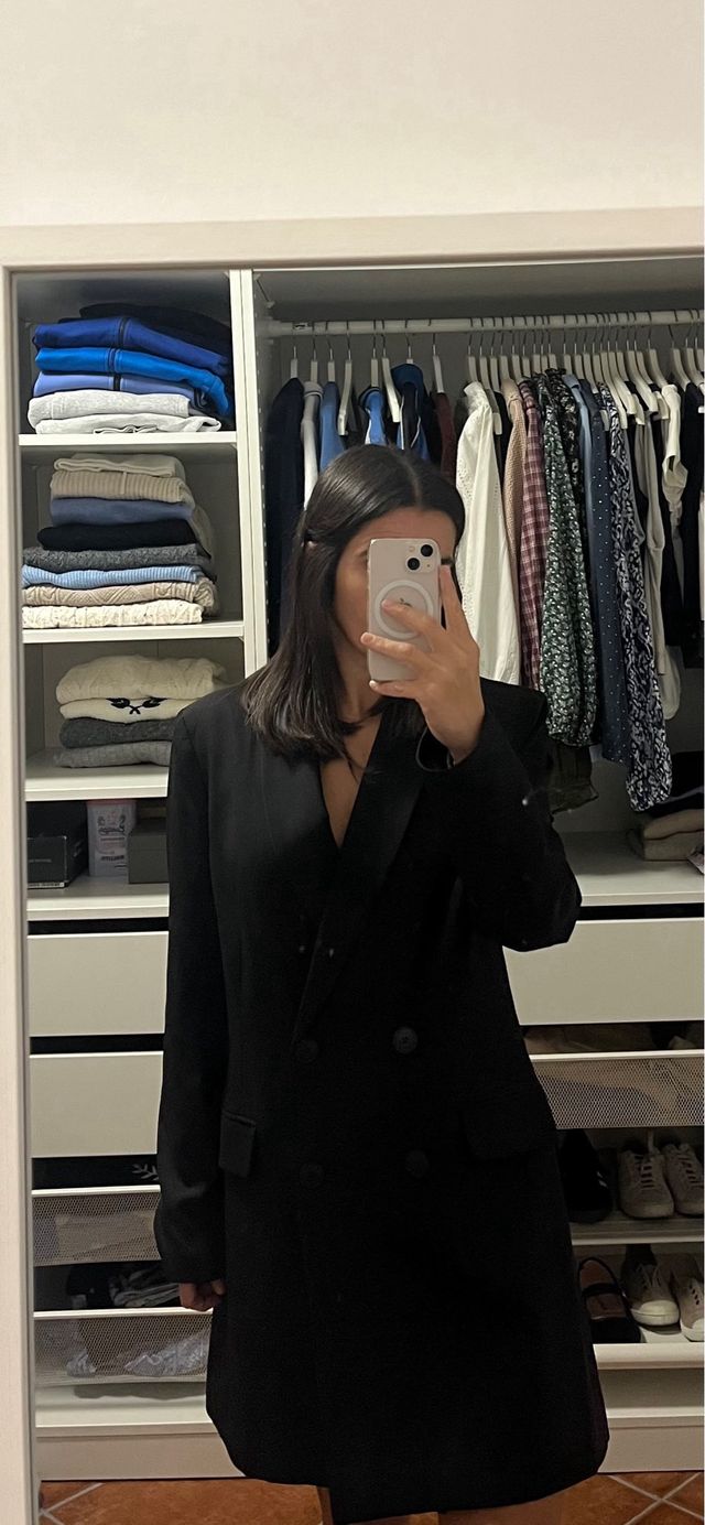 Blazer Vestido Negro Stradivarius a estrenar
