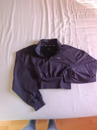 Sudadera Puma Mujer Morado/Gris