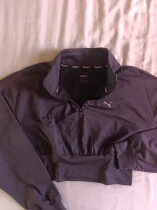 Sudadera Puma Mujer Morado/Gris