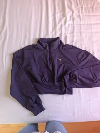 Sudadera Puma Mujer Morado/Gris