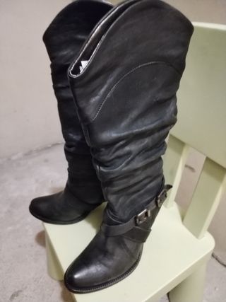 Stivali donna pelle nero taglia 37