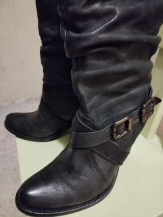 Stivali donna pelle nero taglia 37