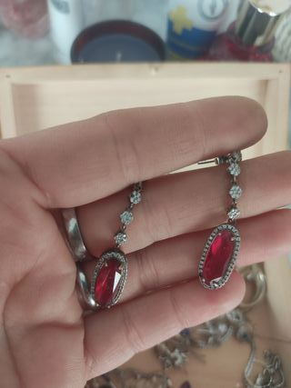 Lote de anillos plata y piedras