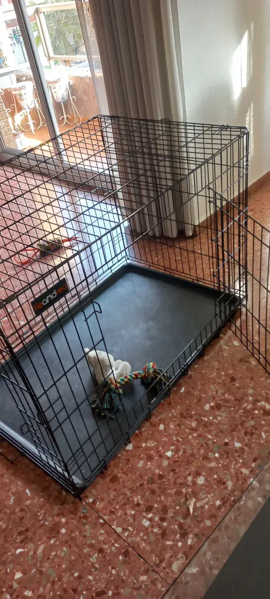 Jaula XL para perros negra