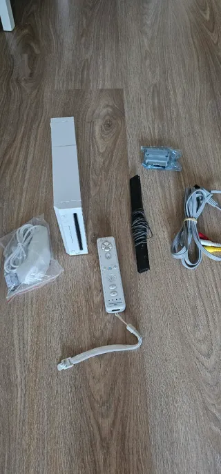 Consola Nintendo Wii Blanca. Con mando y nunchuck