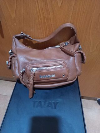 Bolso bandolera Desigual marrón