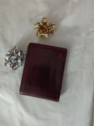 Portafoglio uomo in pelle marrone