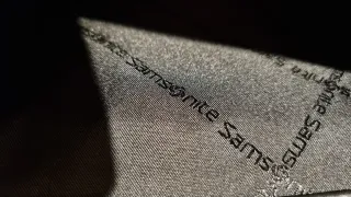 Valigetta Samsonite pelle nera nuova