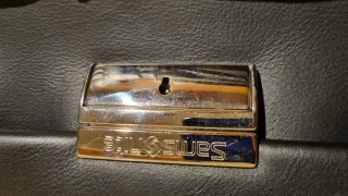 Valigetta Samsonite pelle nera nuova