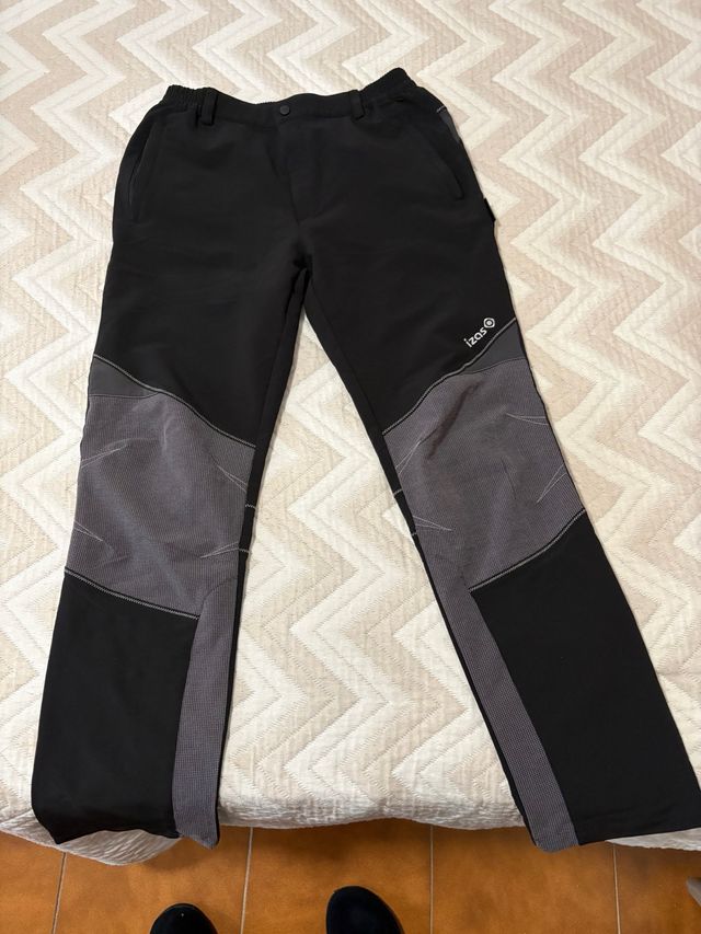 Pantalón hombre senderismo trekking IZAS negro