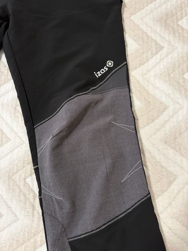 Pantalón hombre senderismo trekking IZAS negro