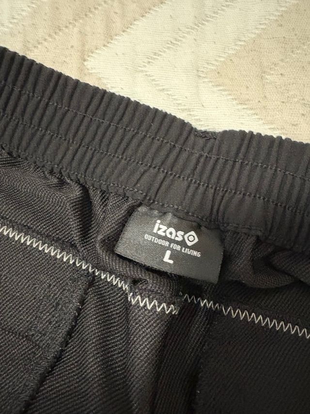 Pantalón hombre senderismo trekking IZAS negro