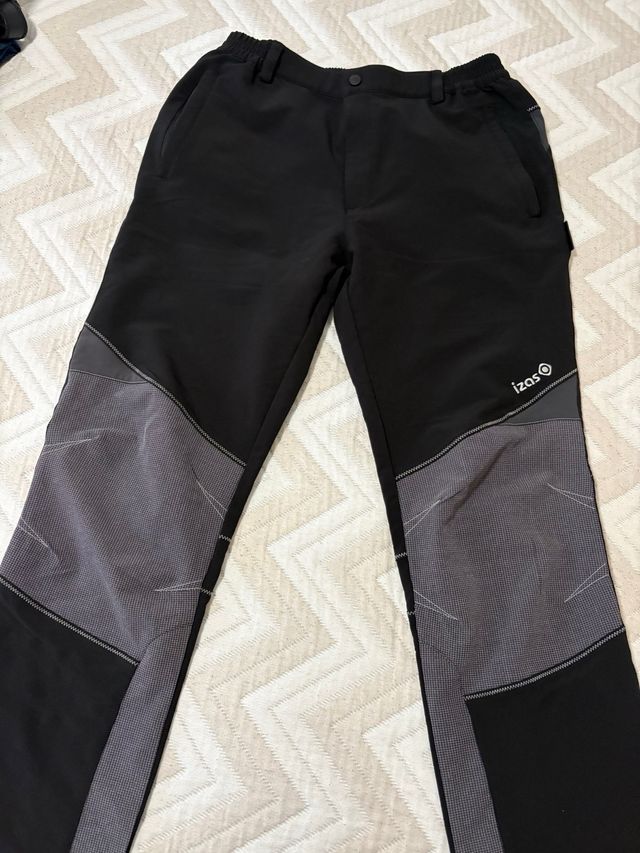 Pantalón hombre senderismo trekking IZAS negro