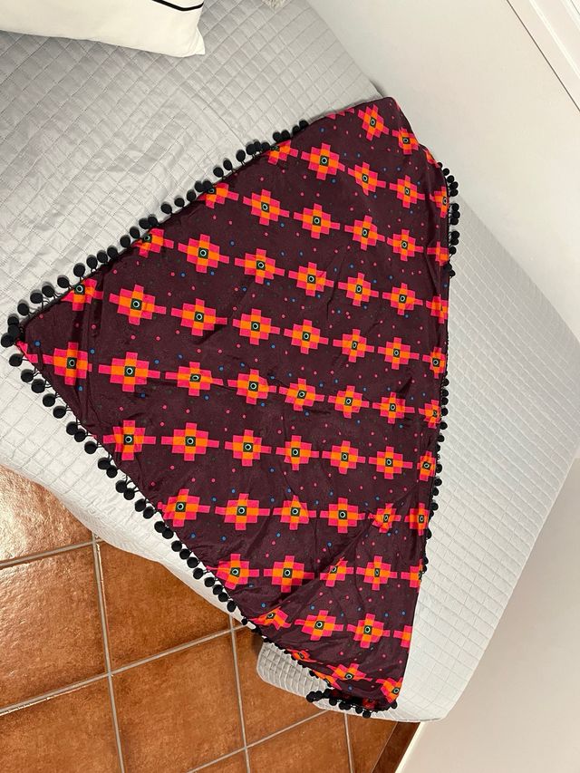 Pañoleta desigual multicolor