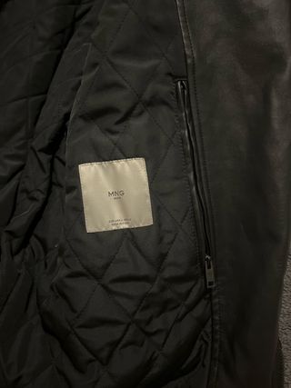 Cazadora Mango Hombre Talla L Negra