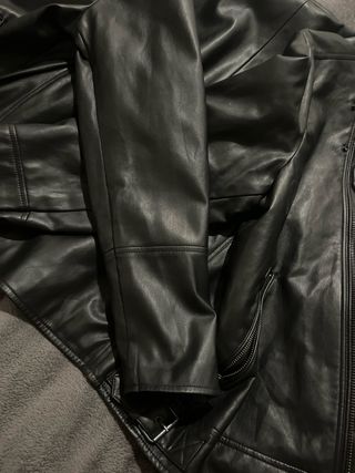 Cazadora Mango Hombre Talla L Negra