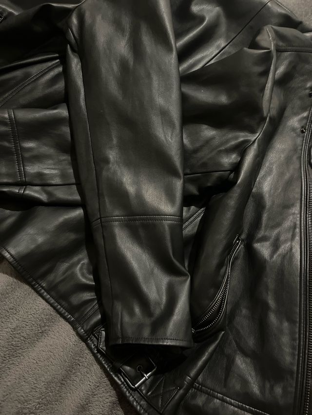 Cazadora Mango Hombre Talla L Negra