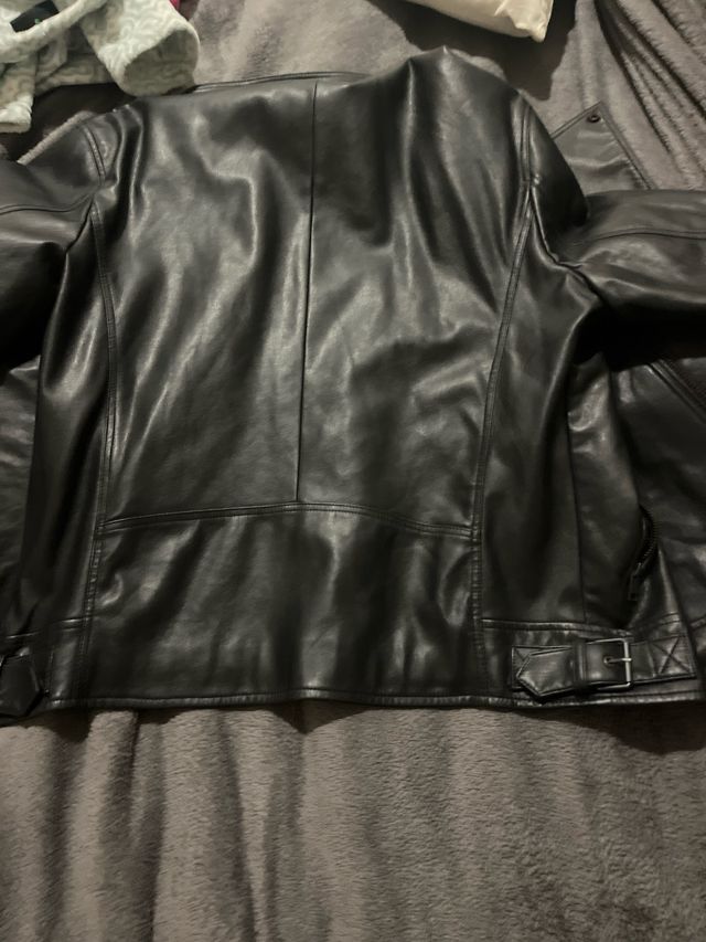 Cazadora Mango Hombre Talla L Negra