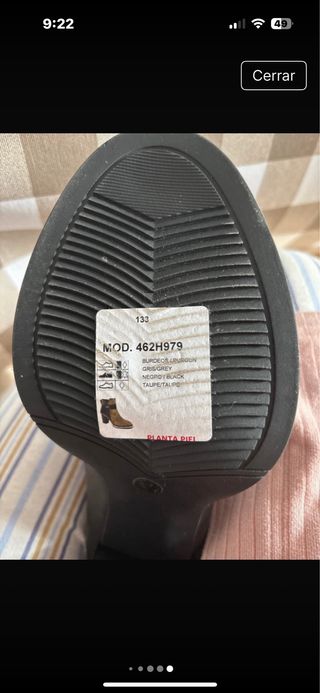 Botines Azarey Talla 37 Negros