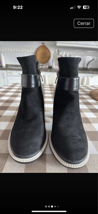 Botines Azarey Talla 37 Negros