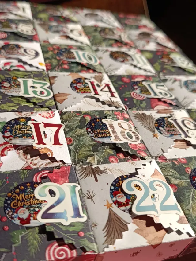 Calendario Avvento Natale Carta