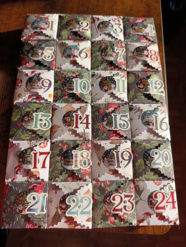 Calendario Avvento Natale Carta