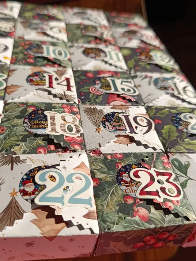 Calendario Avvento Natale Carta
