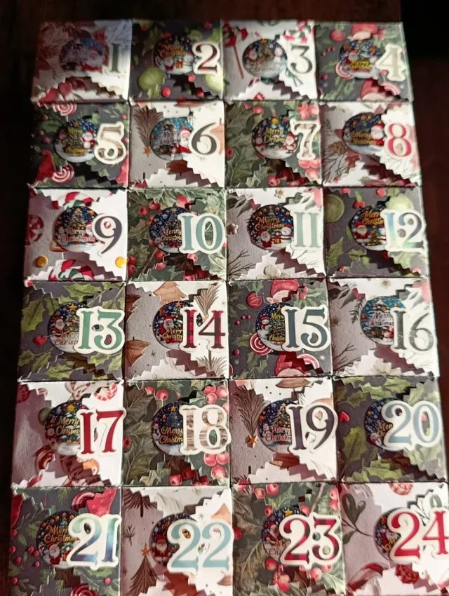 Calendario Avvento Natale Carta