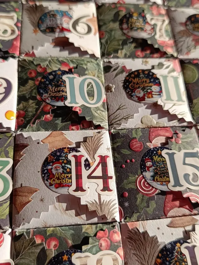 Calendario Avvento Natale Carta