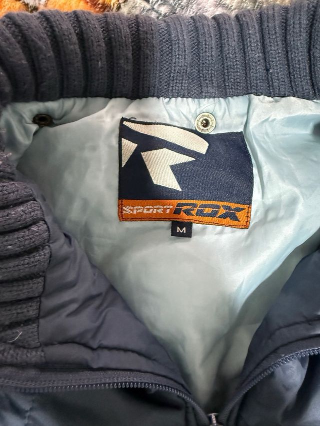 Abrigo de invierno largo ROX azul talla M