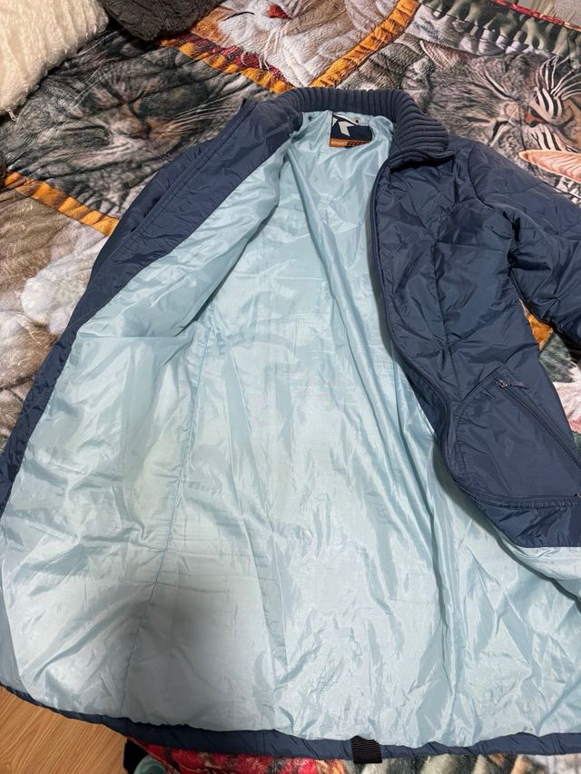 Abrigo de invierno largo ROX azul talla M