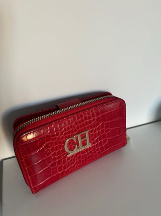 Cartera Billetera Roja Cocodrilo