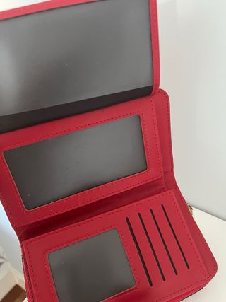 Cartera Billetera Roja Cocodrilo